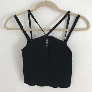 CROP TOP : ZARA WITH CRISSCROSSING STRAPS